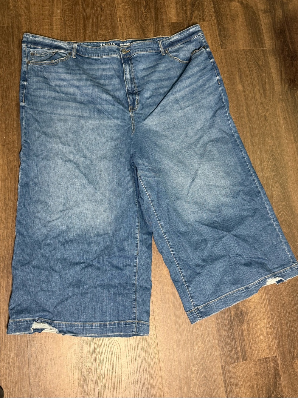 torrid Light Blue Wide-Leg Denim Culottes